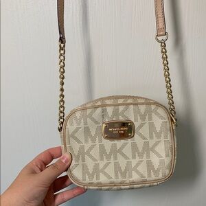 Michael Kors Small Cream Crossbody Bag